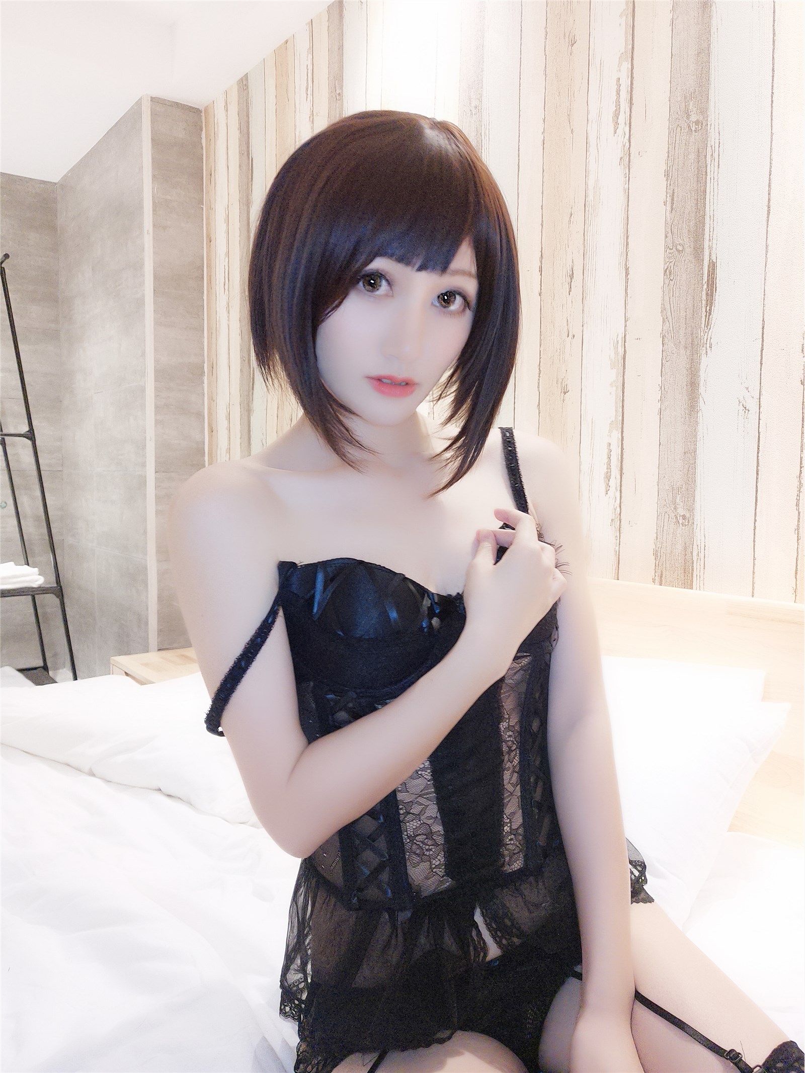 Kinomoto NO.001 black sexy underwear(17)